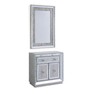 Sofia 2 Door Mirrored Chest & Wall Mirror by Lavishway | Wall Mirrors-24001