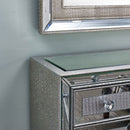 Sofia 2 Door Mirrored Chest & Wall Mirror by Lavishway | Wall Mirrors-24003