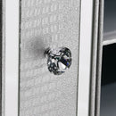 Sofia Silver Mirrored 2 Doors Corner TV Unit by Lavishway | TV Units Cabinets-23809