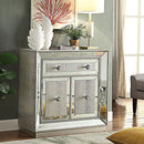 Sofia Silver Mirrored 2 Door & 1 Drawer Chest by Lavishway | Chest Of Drawers-24027