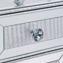 Sofia Silver Mirrored 2 Door & 1 Drawer Chest by Lavishway | Chest Of Drawers-24034