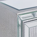 Sofia Silver Mirrored 2 Door & 1 Drawer Chest by Lavishway | Chest Of Drawers-24033