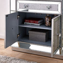 Sofia Silver Mirrored 2 Door & 1 Drawer Chest by Lavishway | Chest Of Drawers-24030