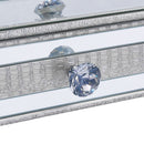 Sofia Silver Mirrored 2 Drawers Coffee Table by Lavishway | Coffee Tables-23851