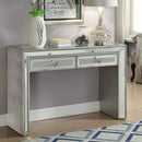 Sofia Silver Mirrored 2 Drawers Console Table by Lavishway | Hallway Console Table-23827