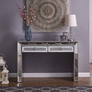 Sofia Silver Mirrored 2 Drawers Console Table by Lavishway | Hallway Console Table-23829