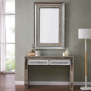 Sofia Silver Mirrored 2 Drawers Console Table by Lavishway | Hallway Console Table-23826