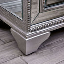 Sofia Silver Mirrored 2 Drawers Bedside Table by Lavishway | Bedside Tables-24041