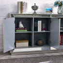 Sofia Silver Mirrored 3 Doors Sideboard by Lavishway | Sideboards-23978