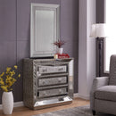 Sofia 3 Drawer Mirrored Chest & Wall Mirror by Lavishway | Wall Mirrors-23937