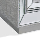 Sofia Silver Mirrored 3 Drawers Chest by Lavishway | Chest Of Drawers-23945