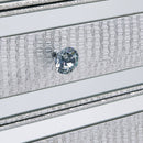 Sofia Silver Mirrored 3 Drawers Chest by Lavishway | Chest Of Drawers-23944