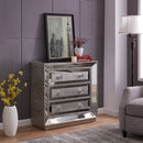 Sofia Silver Mirrored 3 Drawers Chest by Lavishway | Chest Of Drawers-23939