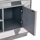 Sofia Silver Finish Glass TV Unit by Lavishway | TV Units Cabinets-23791