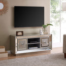 Sofia Silver Finish Glass TV Unit by Lavishway | TV Units Cabinets-23785