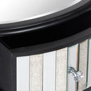 Soho 3 Drawers Mirrored Glass Oval Unit by Lavishway | Chest Of Drawers-51682