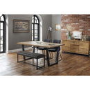 Soho Antique Black Faux Leather Dining Bench by Lavishway | Dining Benches-60768