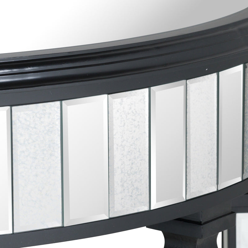 Soho Mirrored Semi-Circle Console Table by Lavishway | Hallway Console Table-26825