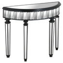 Soho Mirrored Semi-Circle Console Table by Lavishway | Hallway Console Table-26824