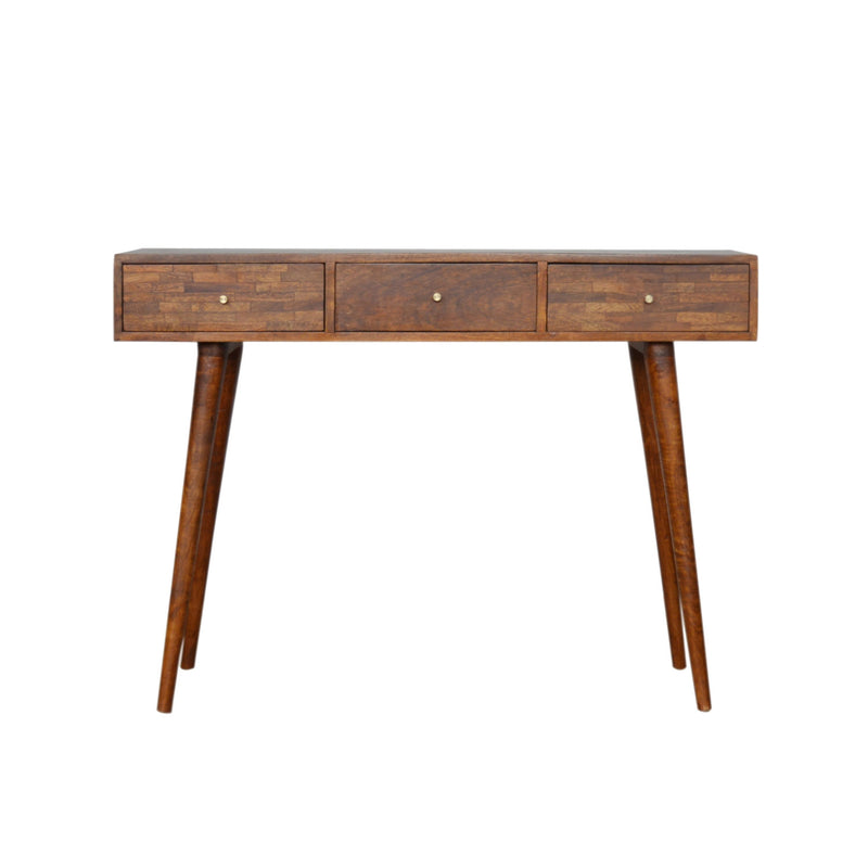 Solid Wood 3 Drawers Console Table by Lavishway | Hallway Console Table-22877