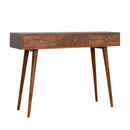 Solid Wood 3 Drawers Console Table by Lavishway | Hallway Console Table-22876