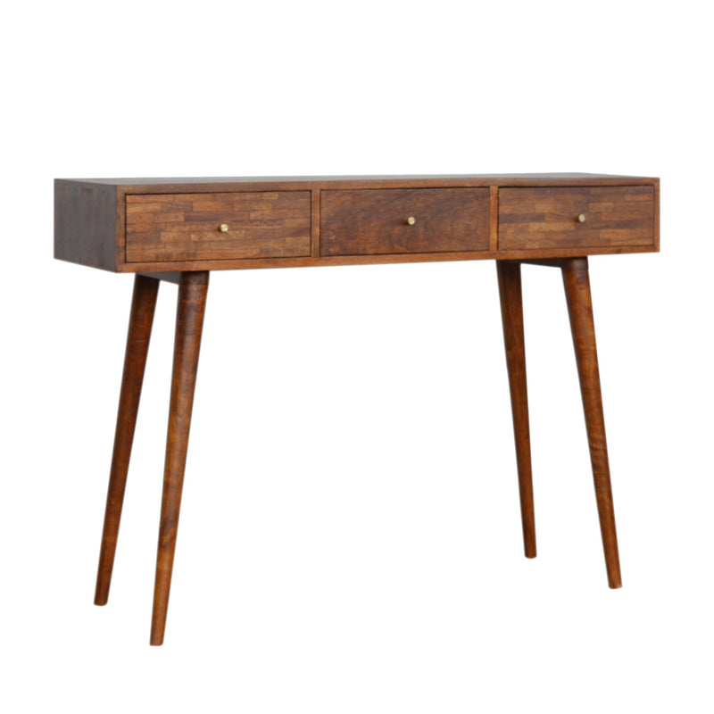 Solid Wood 3 Drawers Console Table by Lavishway | Hallway Console Table-22876