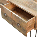 Montreal Solid Wood 4 Drawers Console Table by Lavishway | Hallway Console Table-57342