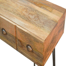 Montreal Solid Wood 4 Drawers Console Table by Lavishway | Hallway Console Table-57343