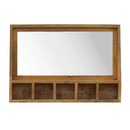 Montreal Solid Wood Wall Mounted Mirror Unit by Lavishway | Wall Mirrors-57324
