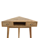 Montreal Solid Wood 2 Drawers Triangle Desk by Lavishway | Reclaimed Wood Desks-57319