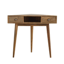 Montreal Solid Wood 2 Drawers Triangle Desk by Lavishway | Reclaimed Wood Desks-57316