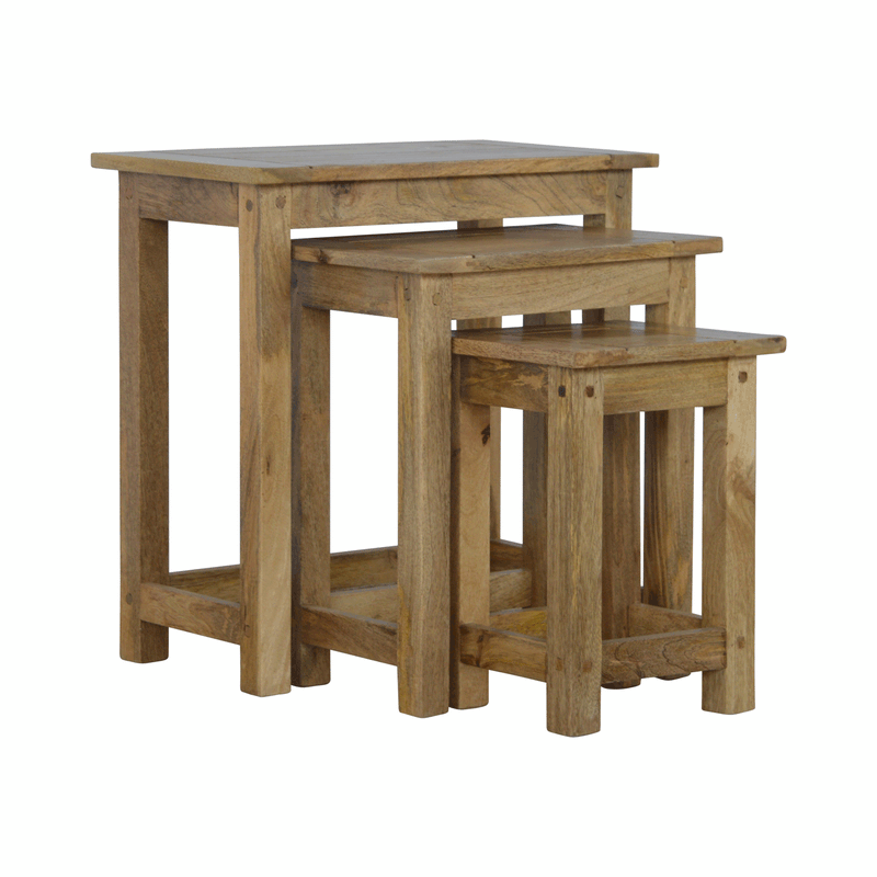 Montreal Solid Wood Nest Of 3 Tables by Lavishway | Nest of Tables-57263