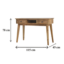 Montreal Solid Wood 2 Drawers Writing Desk by Lavishway | Reclaimed Wood Desks-57254