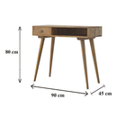 Montreal Solid Wood 1 Drawer Writing Desk by Lavishway | Reclaimed Wood Desks-57240