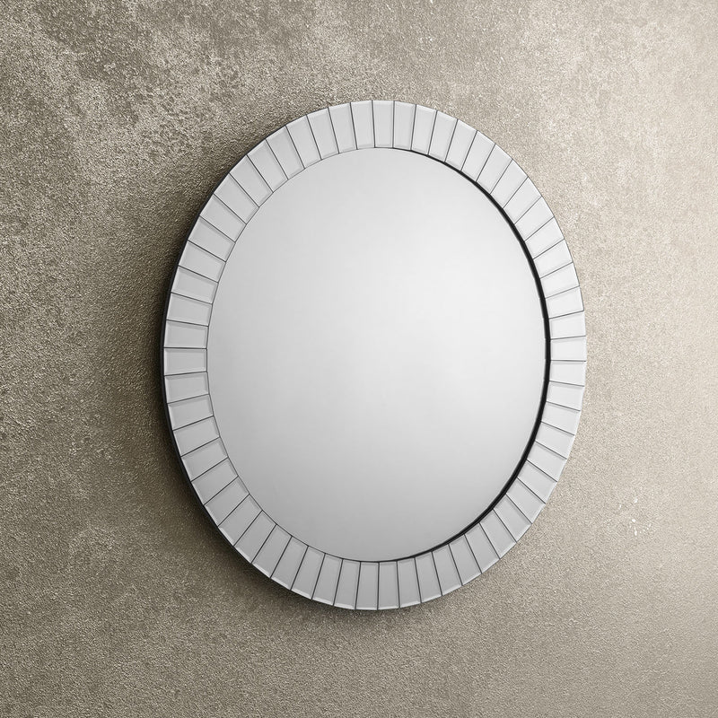 Sonata Round Bevelled Wall Mirror by Lavishway | Wall Mirrors-60731