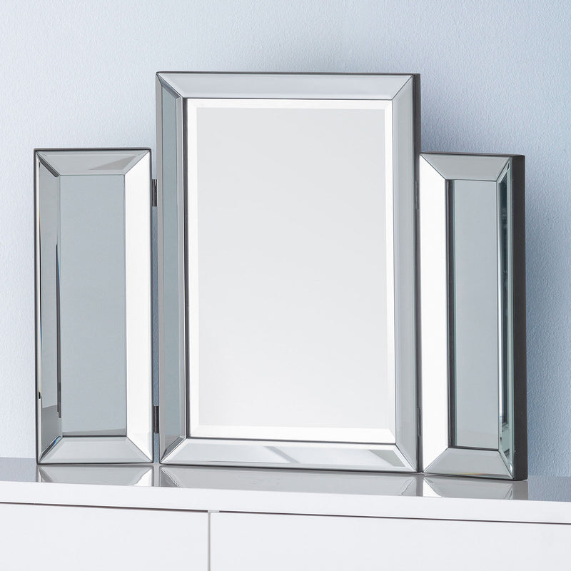 Soprano Foldable Dressing Table Mirror by Lavishway | Table Mirrors-60715