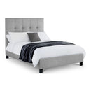 Sorrento Fabric & Hardwood Bed Frame by Lavishway | Fabric Beds-60678