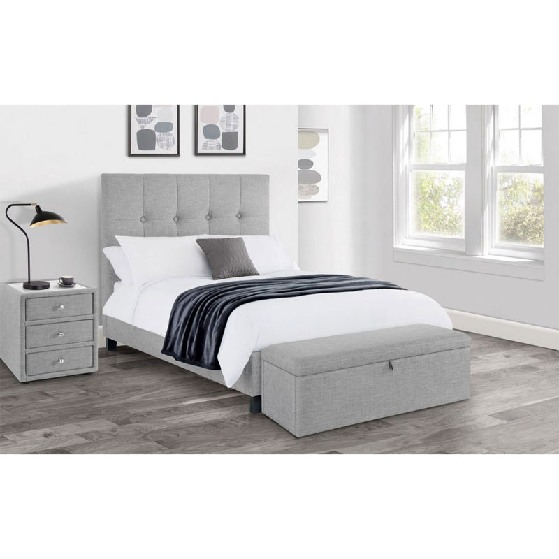 Sorrento Fabric & Hardwood Bed Frame by Lavishway | Fabric Beds-60681