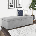 Sorrento Fabric upholstered Blanket Box by Lavishway | Benches & Storage Benches-60684