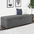 Sorrento Fabric upholstered Blanket Box by Lavishway | Benches & Storage Benches-60683