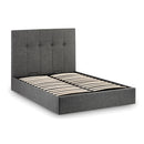 Sorrento Slate Grey Fabric Ottoman Bed by Lavishway | Ottoman Beds-60667