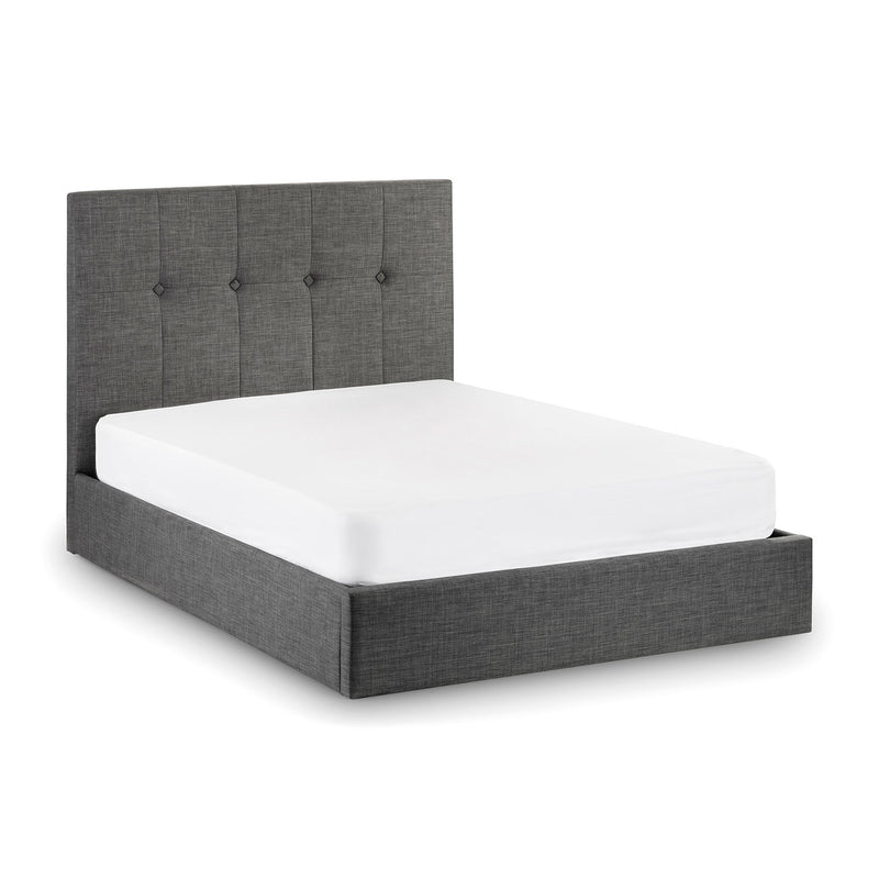 Sorrento Slate Grey Fabric Ottoman Bed by Lavishway | Ottoman Beds-60665