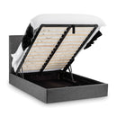 Sorrento Slate Grey Fabric Ottoman Bed by Lavishway | Ottoman Beds-60666