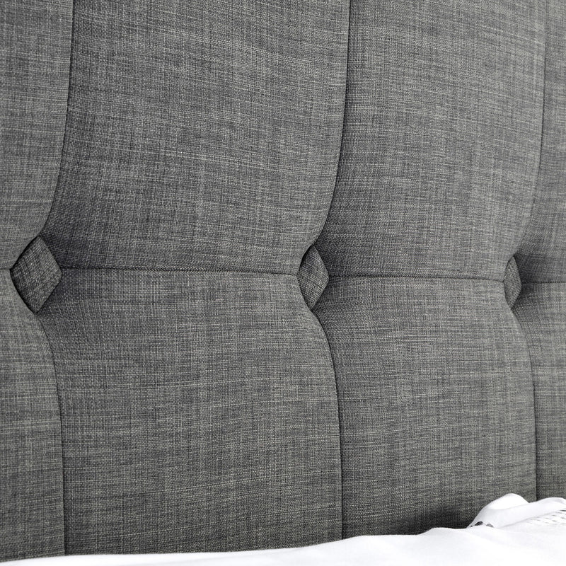 Sorrento Slate Grey Fabric Ottoman Bed by Lavishway | Ottoman Beds-60668