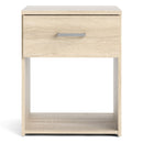 Space Oak Finish 1 Drawer Bedside Table by Lavishway | Bedside Tables-28947
