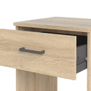 Space Oak Finish 1 Drawer Bedside Table by Lavishway | Bedside Tables-28949