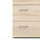 Space Oak Finish 3 Drawers Chest by Lavishway | Chest Of Drawers-28907