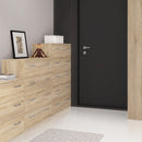 Space Oak Finish 5 Drawers Chest by Lavishway | Chest Of Drawers-28889