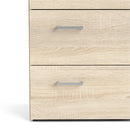 Space Oak Finish 5 Drawers Chest by Lavishway | Chest Of Drawers-28887