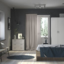 Space White 2 Doors Wooden Wardrobe by Lavishway | Wardrobe-28774